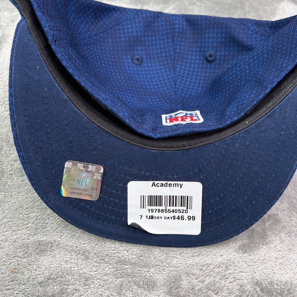 New Era Dallas Cowboys NFL Sideline Navy Blue Star Logo 59Fifty Fitted Hat 7 1/2 - Picture 6 of 8